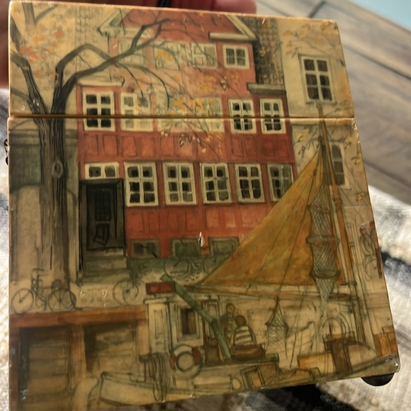 Vintage Billie Ross of The Palm Beaches -Swedish Box Purse - Picture 7 of 17